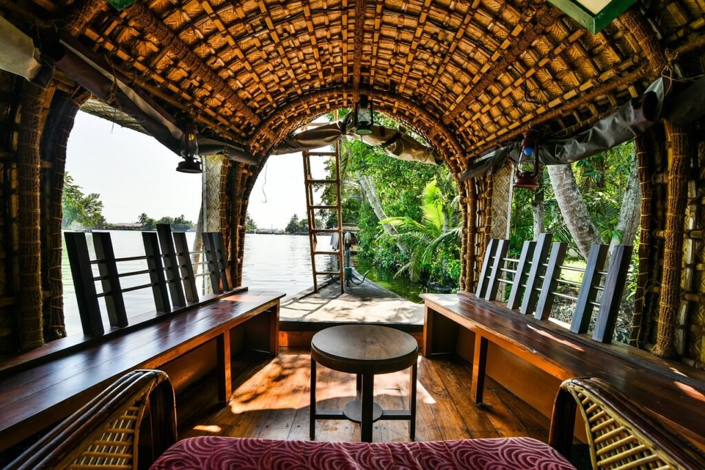 houseboat, backwater, water, kerala, india, tourism, travel, canal, asia, boat, transportation, house, tree, south, nature, outdoor, tourist, lake, landscape, house-boat, coconut, brown house, brown boat, brown lake, kerala, kerala, kerala, kerala, kerala