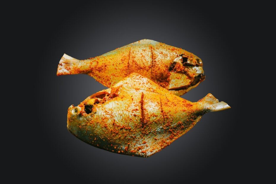 a piece of food that looks like a fish